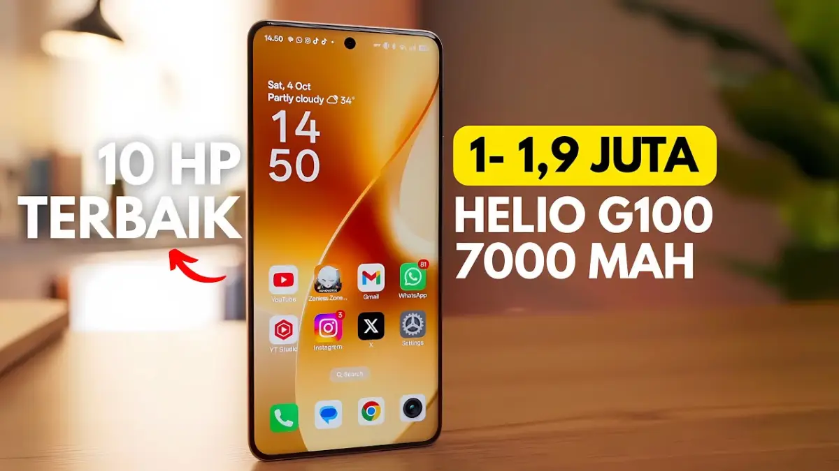Gak Masuk Akal! 10 HP Harga 1 Jutaan Terbaik April 2026 dengan Spek Rata Kanan