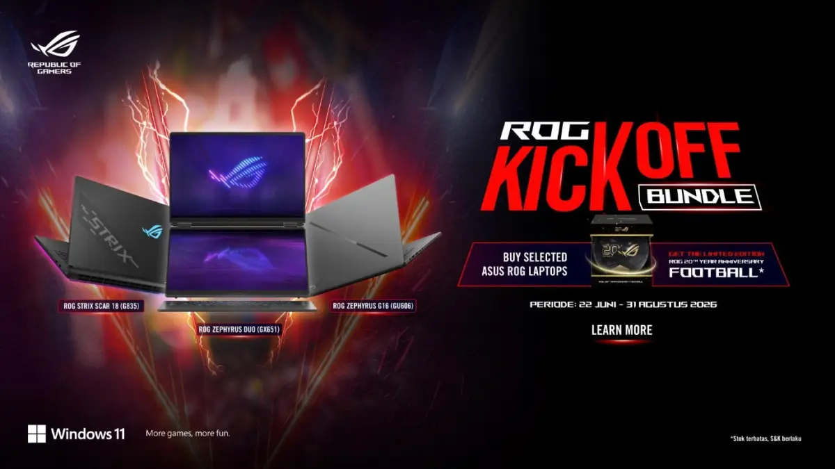 Promo Menarik ASUS ROG Hadirkan Program Back to School 2026, Beli Laptop Gaming Bisa Dapat Bonus Eksklusif