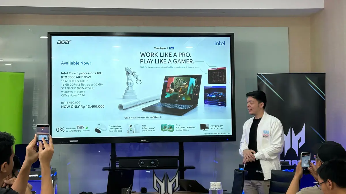Acer Aspire 7 Pro New Generation Hadir di Indonesia, Laptop Multitasking untuk Mahasiswa hingga Gamer