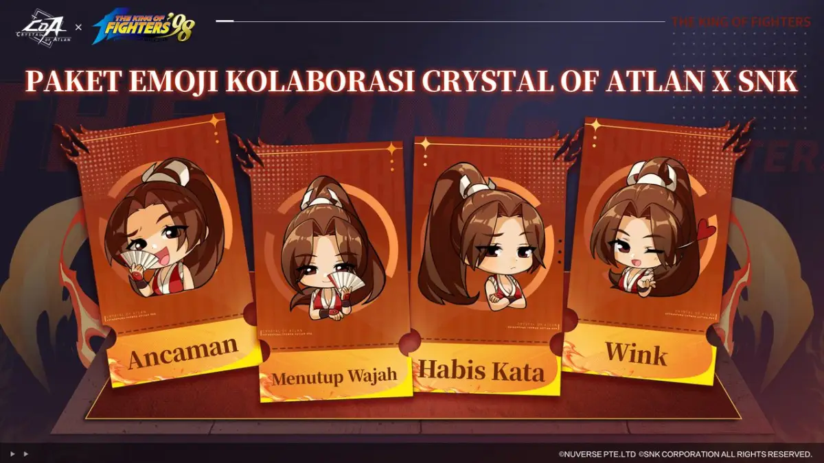Mai Shiranui resmi hadir di Crystal of Atlan! Kolaborasi bareng The King of Fighters ’98 (FOTO: Dok.Crystal of Atlan)